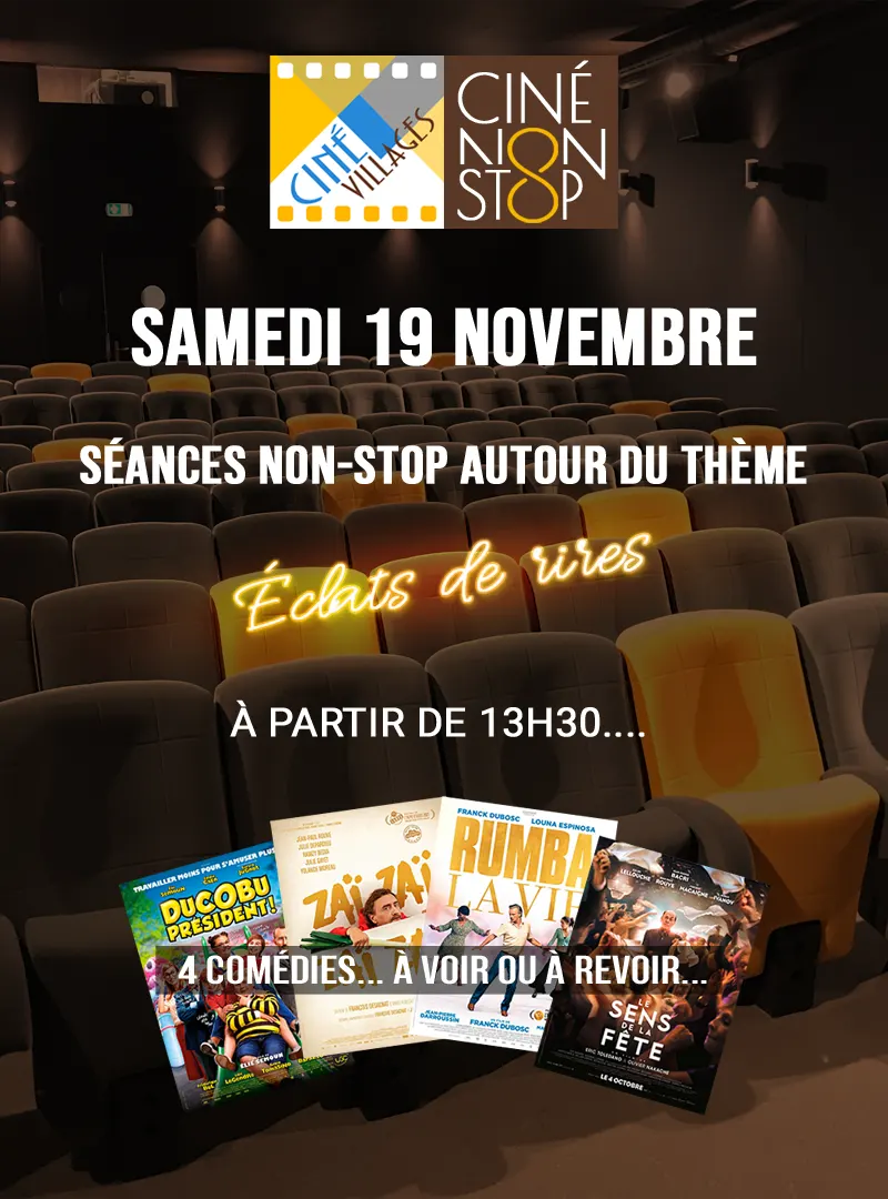 Affiche Ciné Non-Stop du 19/11/2022