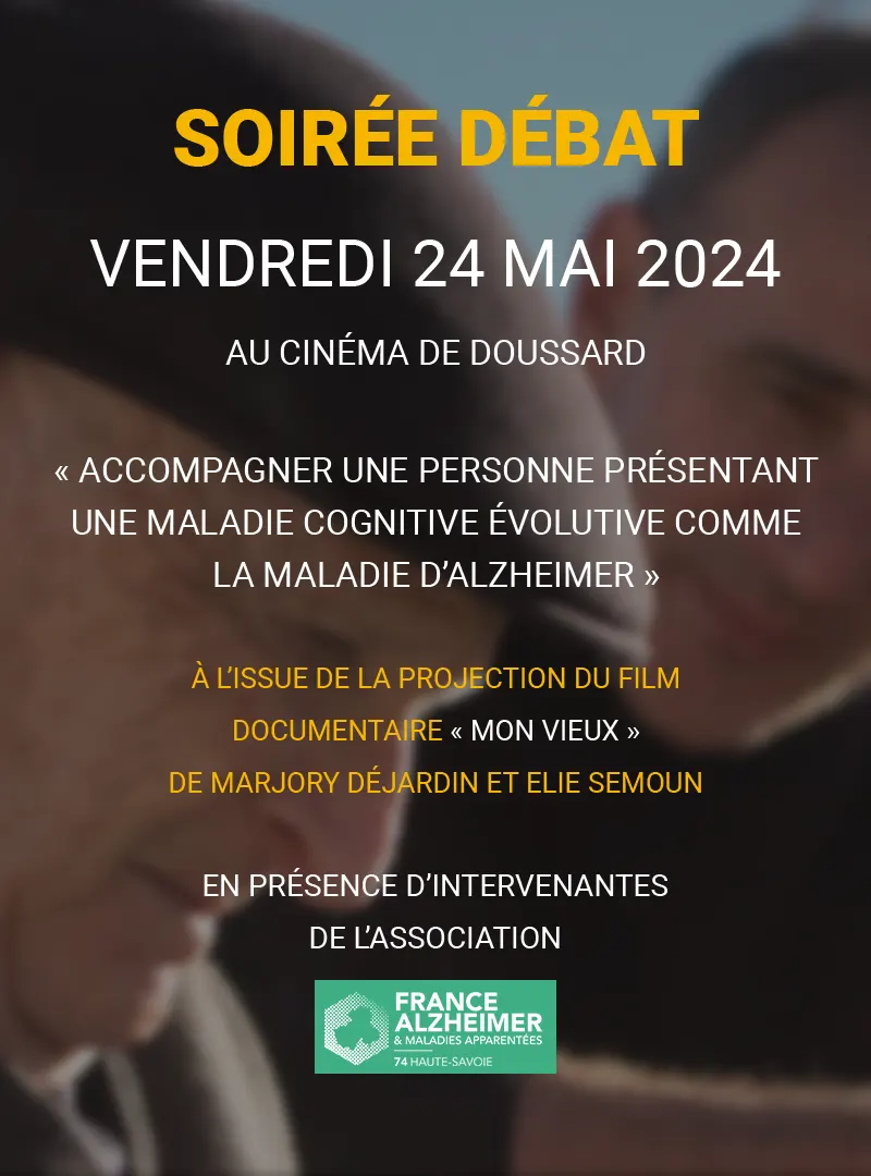 Soirée ciné-débat : maladie d'Alzheimer et accompagnants