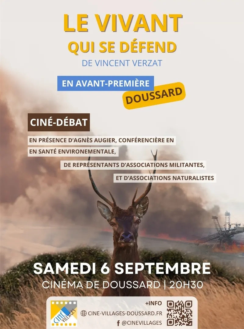 Ciné-débat Le VIVANT qui se défend du 6 sept. 2025