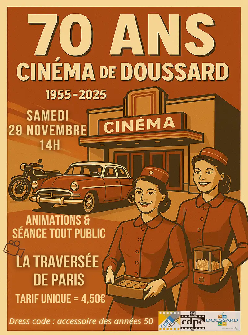 Anniversaire des 70 ans de la salle du cinéma de Doussard